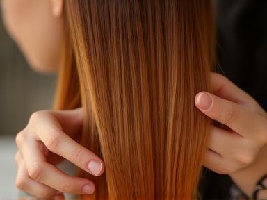 Coloration moderne réalisée sur cheveux longs