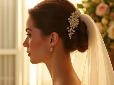 Coiffure de mariage élégante
